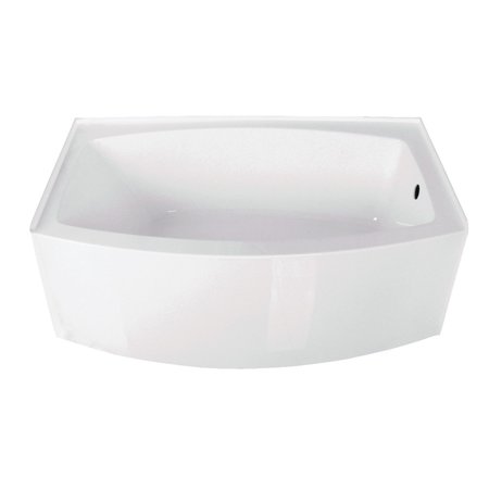 Aqua Eden Alcove Bathtubs, 60 L, 37 W, White, Acrylic VTDR603222R